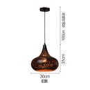 GobekUsa Etched Wrought Iron Chandelier, Industrial Style LED Lighting Fixture