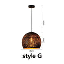 GobekUsa Etched Wrought Iron Chandelier, Industrial Style LED Lighting Fixture