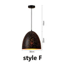 GobekUsa Etched Wrought Iron Chandelier, Industrial Style LED Lighting Fixture