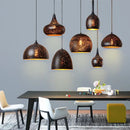 GobekUsa Etched Wrought Iron Chandelier, Industrial Style LED Lighting Fixture
