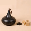 GobekUsa Etched Wrought Iron Chandelier, Industrial Style LED Lighting Fixture