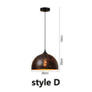 GobekUsa Etched Wrought Iron Chandelier, Industrial Style LED Lighting Fixture