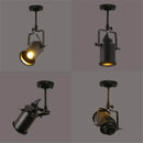 Industrial black and gold wrought iron spotlight – living room lamp by Decorbites