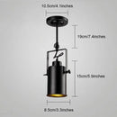 Industrial black and gold wrought iron spotlight – living room lamp by Decorbites