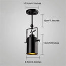 Industrial black and gold wrought iron spotlight – living room lamp by Decorbites
