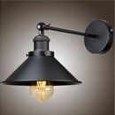Industrial black and white wall sconce bedroom metal lamp by Decorbites