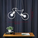 GobekUsa Industrial Bicycle Pendant Light for Living Room, Restaurant, and Bar