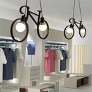 GobekUsa Industrial Bicycle Pendant Light for Living Room, Restaurant, and Bar