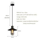 Industrial black bird cage pendant light dining room chandelier by Decorbites