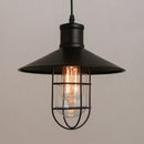 Industrial black bird cage pendant light dining room chandelier by Decorbites