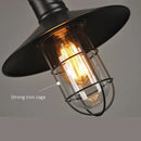 Industrial black bird cage pendant light dining room chandelier by Decorbites