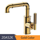 GobekUsa Black Brass Basin Faucet: Hot Cold Mixer Tap, Contemporary Style