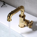 GobekUsa Black Brass Basin Faucet: Hot Cold Mixer Tap, Contemporary Style