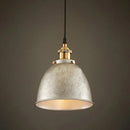 GobekUsa Lonie - Antique Antique Style Dome Pendant Lamp 1 Light Wrought Iron Hanging Light Fixture with Cord in Black/Rust