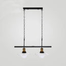 GobekUsa Industrial Metal Pendant Light Fixture for Kitchen Island with White Cone Shades and Chains (2 or 3-Light)