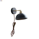 GobekUsa LED Wall Light Fixture Modern Black Wood Copper Sconce