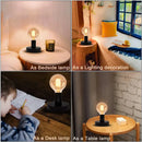 Industrial black & bronze desk lamp base bedroom vintage light by Decorbites
