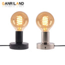 Industrial black & bronze desk lamp base bedroom vintage light by Decorbites