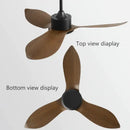 GobekUsa 48" DC Remote Control Ceiling Fan Plastic Blade Bedroom Indoor Industry 220V