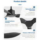 GobekUsa 48" DC Remote Control Ceiling Fan Plastic Blade Bedroom Indoor Industry 220V