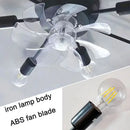 GobekUsa Industrial Ceiling Fan with Remote Control - Silent Ventilator and LED Light