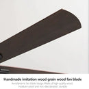 GobekUsa 56-Inch Black Industrial Style Ceiling Fan with Remote Control for Indoor Use