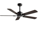 GobekUsa 56-Inch Black Industrial Style Ceiling Fan with Remote Control for Indoor Use