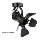 Industrial black ceiling spotlight lamp with adjustable hallway blades by Decorbites