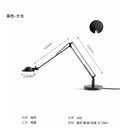 GobekUsa Industrial Black/Chrome LED Rocker Arm Desk Light with Adjustable Arm