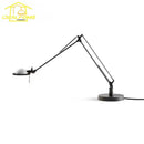 GobekUsa Industrial Black/Chrome LED Rocker Arm Desk Light with Adjustable Arm