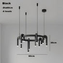 GobekUsa Circular Ring Pendant Lights - LED Chandelier for Home Living Room & Restaurant