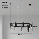 GobekUsa Circular Ring Pendant Lights - LED Chandelier for Home Living Room & Restaurant