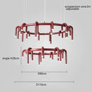 GobekUsa Circular Ring Pendant Lights - LED Chandelier for Home Living Room & Restaurant