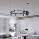 GobekUsa Circular Ring Pendant Lights - LED Chandelier for Home Living Room & Restaurant