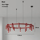 GobekUsa Circular Ring Pendant Lights - LED Chandelier for Home Living Room & Restaurant