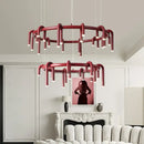 GobekUsa Circular Ring Pendant Lights - LED Chandelier for Home Living Room & Restaurant