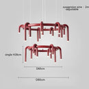 GobekUsa Circular Ring Pendant Lights - LED Chandelier for Home Living Room & Restaurant