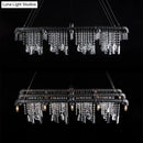 GobekUsa Contemporary Black Crystal Chandelier for Bar and Restaurant - 15-Light Pendant