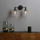 GobekUsa Double Cone Glass Industrial Wall Sconce - Dual Light Fixture