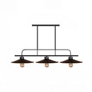 GobekUsa Industrial Black Finish Flared Hanging Lamp with 3 Lights - Perfect for Restaurants!