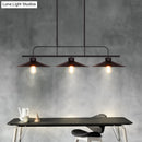 GobekUsa Industrial Black Finish Flared Hanging Lamp with 3 Lights - Perfect for Restaurants!