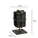 GobekUsa Geometric Block Binding Box Bronzer Sculpture - Home Decor Figurine Craft
