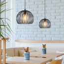 GobekUsa Cage Light Frame Pendant Industrial Single Head Black Nordic Creative Fixture