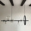 GobekUsa Glass Bubble Chandelier - Light Luxury American Industrial Style Lamp for Restaurant and Bar Tables