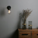 GobekUsa Industrial Glass Canopy Wall Sconce Light for Kitchen Bathroom Corridor