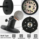 GobekUsa Industrial Glass Canopy Wall Sconce Light for Kitchen Bathroom Corridor