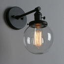 GobekUsa Industrial Glass Canopy Wall Sconce Light for Kitchen Bathroom Corridor