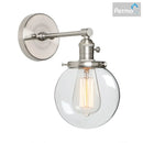 GobekUsa Industrial Glass Canopy Wall Sconce Light for Kitchen Bathroom Corridor