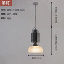 GobekUsa Glass Chrome Pendant Light LED E27 Iron Art Decor for Restaurant Café