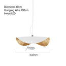 GobekUsa Lederam Manta Pendant: Industrial Black & Gold Ceiling Light with Lotus Leaf Design